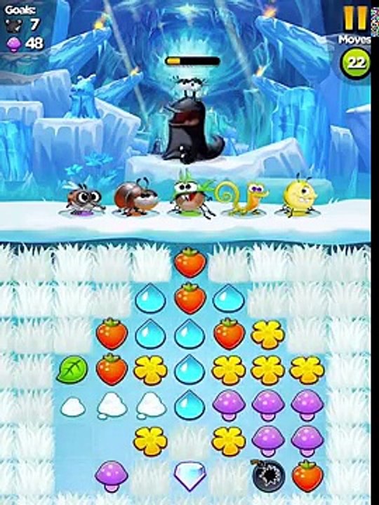 Best Fiends Level 23 Wall of Snow