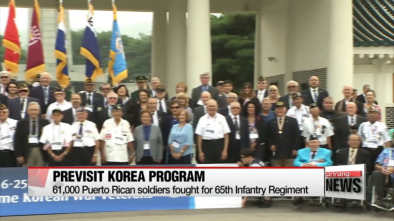 Puerto Rican and American Korean War veterans visit Korea