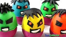 Hulk PlayDoh Surprise Eggs for Kids Superman Captain America IronMan Thor Surprise Eggs Unboxing