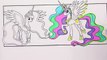 MLP Princess Celestia and Princess Luna Coloring with Sharpie,Crayola & Copic by DarlingDolls