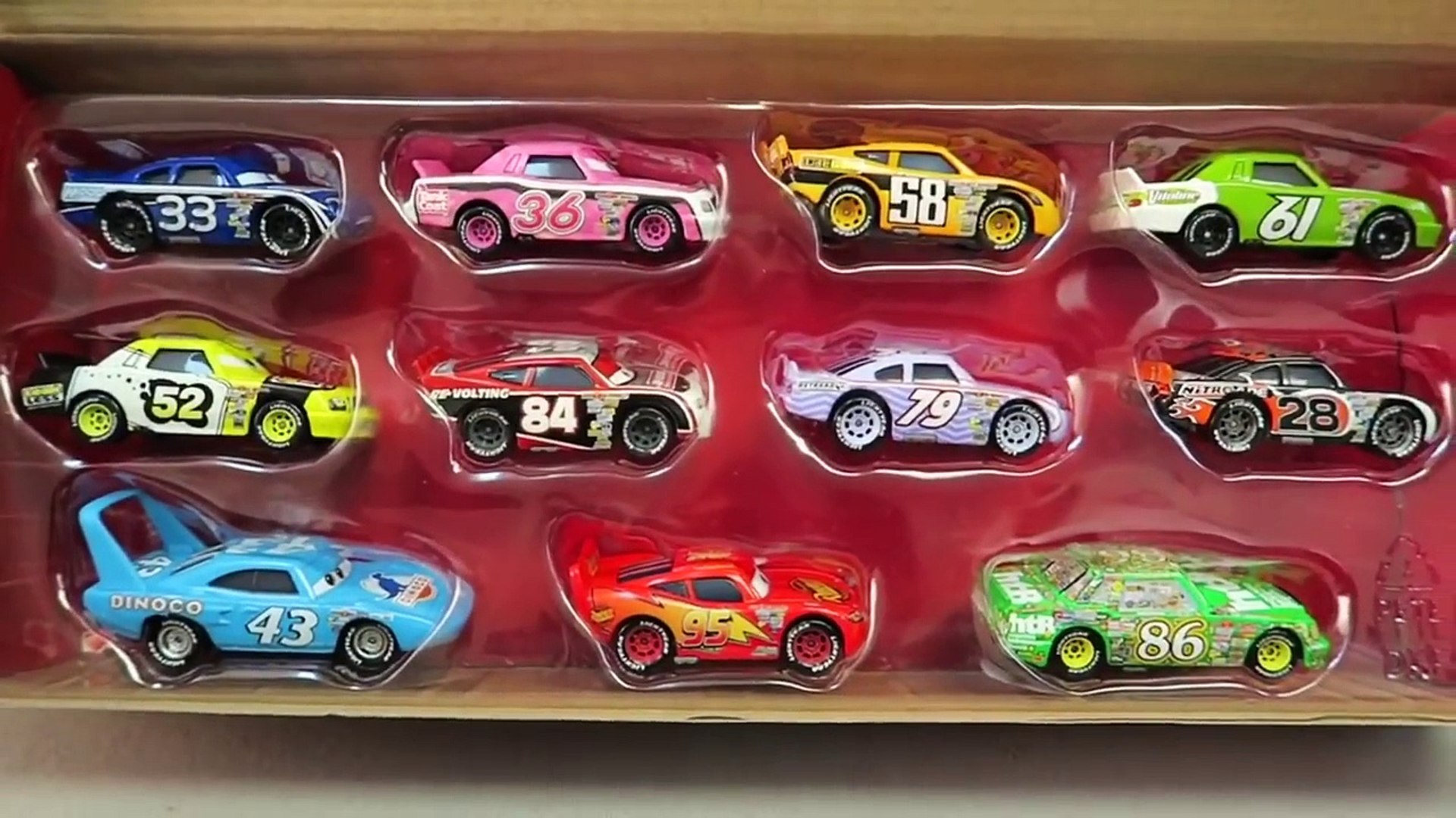 Disney Cars Complete Piston Cup Racers Set Diecast Unboxing Lightning  Mcqueen The King Chick Hicks – Видео Dailymotion