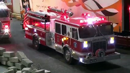 American Ladder + Engine + Battalion Chief Fire Department RC Feuerwehr ♦ Prague new Veletrhu Praha