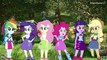 Equestria Girls Transforms Into The Smurfs - My Little Pony Coloring Page
