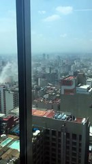 Mexique : les dégâts du séisme vu d'une tour