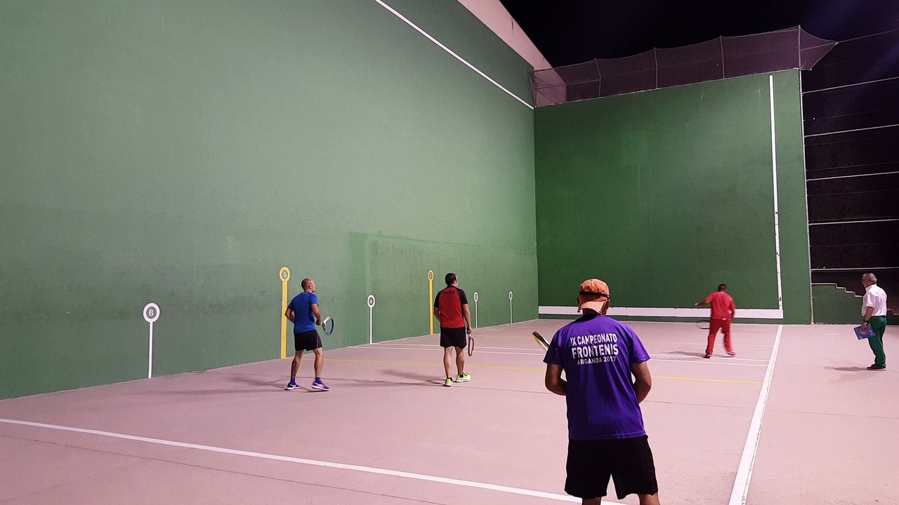 Frontenis open de Rivas grupo B Aaron e Ivan vs Antonio y Luis