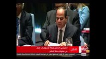 السيسي بمجلس الأمن: جامعة الدول العربية يمكن أن يكون لها دور فاعل فى حفظ الأمن بالمنطقة