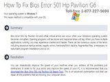 1-877-227-5694 How To Fix Bios Error 501 Hp Pavilion G6