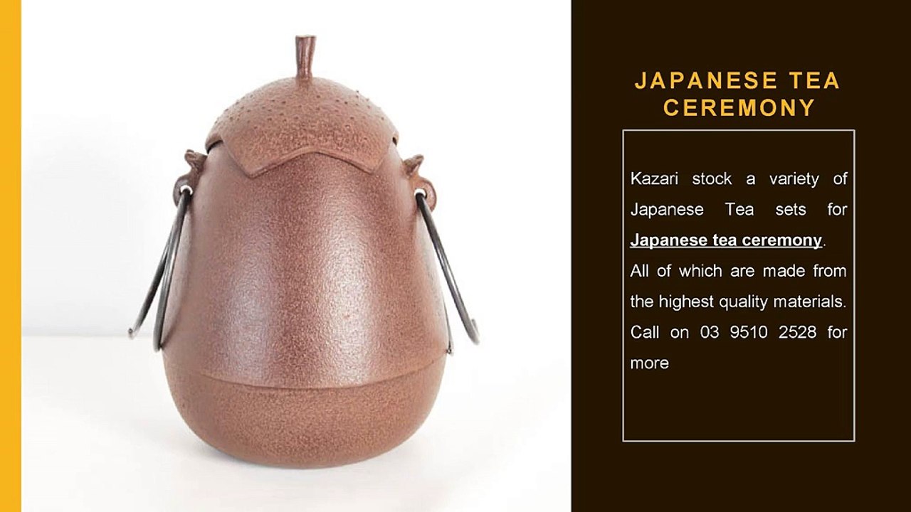 Japanese Tea Ceremony & Tea Set Melbourne - Kazari