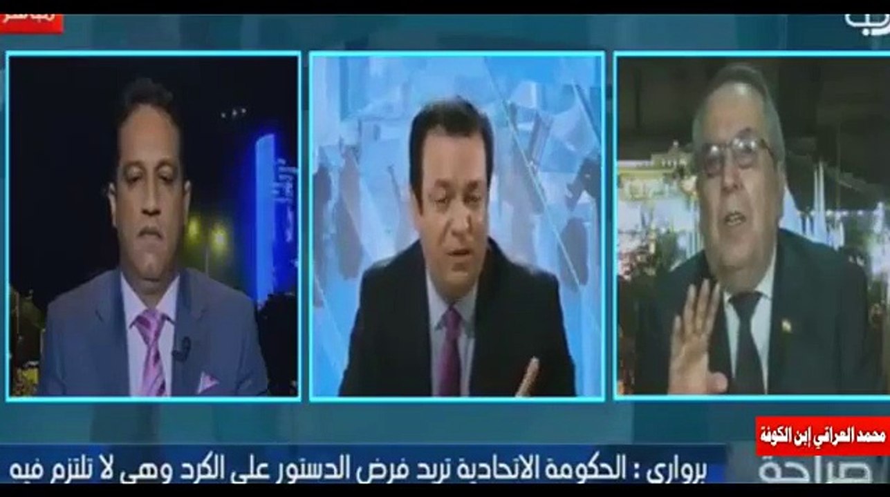 بصراحة | هيثم الجبوري ينفجر على البارزاني ويقول كردستان تريد نهب موارد العراق بناء اربيل !