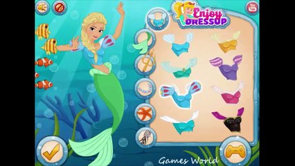 Frozen Mermaid Princess Elsa & Anna - Disney Princess Games