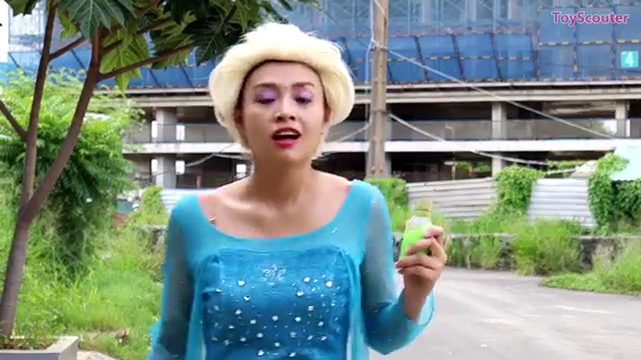 Frozen Elsa vs DOG JUMPING from a PHONE! w/ Spiderman, Hulk, Maleficent & Joker in Real Life