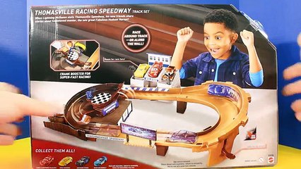 Disney Pixar Cars 3 Lightning McQueen And Doc Hudson Speed Race Around Thomasville Racing Speedway