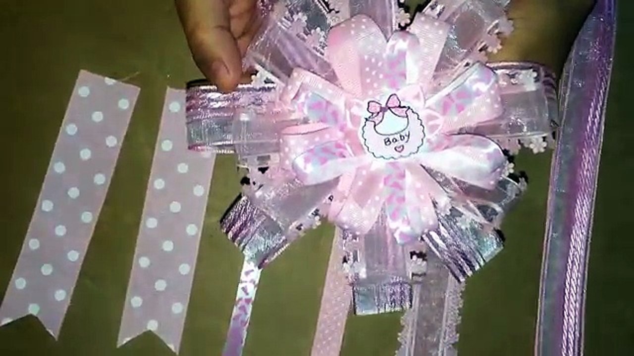 Pink Baby Shower Corsage DIY ( Do It Yourself)