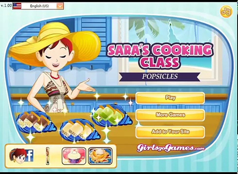 Clase clase clase cocina Juegos paletas de helado parte superior Sara sara