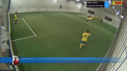 Faute de Florian - Athletic Kiniktou Vs Pompiers de Chauvigny  - 19/09/17 20:00 - LIGUE 2