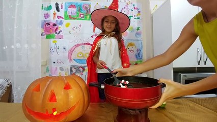 Elife cadı süpürgesi yaptık eğlenceli çocuk videosu