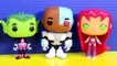 Pop Teen Titans Go Cyborg Robin Starfire Raven Beast Boy Vs. Imaginext Joker Two Face