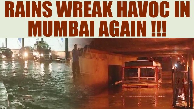 Mumbai Rains: Heavy showers bring city to standstill, airport worst hit | Oneindia News