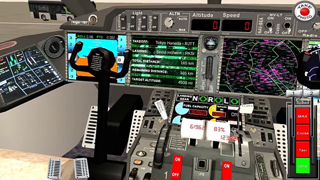 Flight 787 Advanced tutorial for takeoff in 3D