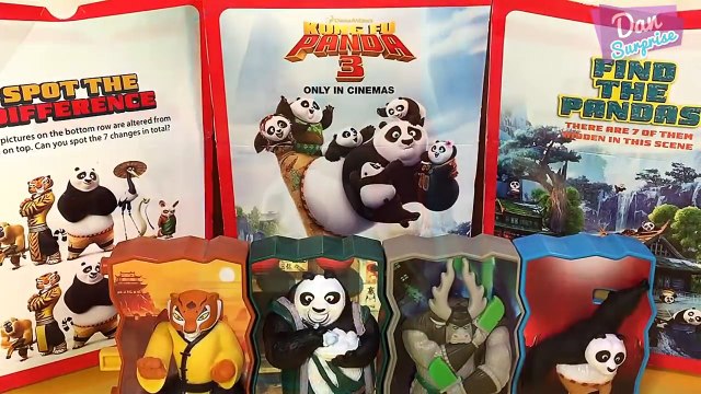KUNG FU PANDA 3 McDonalds Happy Meal Complete Set of 8 Toys 2016 - Po Tigress Kai Li Shan