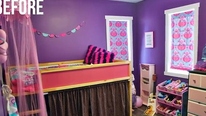 A Girls Room Design Makeover in Gold, White and Pink! // My Kids Bedroom Decor Tips + Tricks
