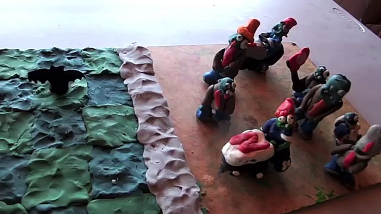 PLANTAS VS ZOMBIS PLASTILINA PARTE 1