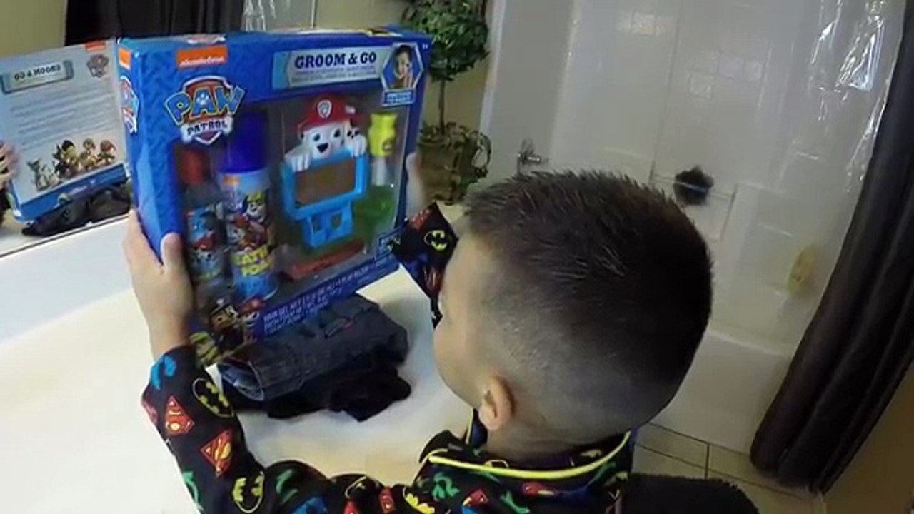 PAW PATROL GROOM & GO! (Deions morning routine)
