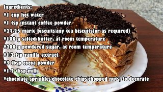 No Bake Chocolate Biscuit Cake | Kitchen Time with Neha