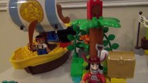 JAKE AND THE NEVERLAND PIRATES Comparison of Disney Lego Duplo Blocks Toys Video