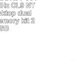 4GB GSkill DDR3 PC310600 1333MHz CL9 NT Series Desktop dual channel memory kit 2x2GB