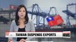 Taiwan suspends oil exports to North Korea