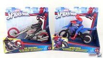Figurines Spider-Man Moto Kid Arachnid Marvel Jouet Hasbro Toy Review Unboxing Super Heros