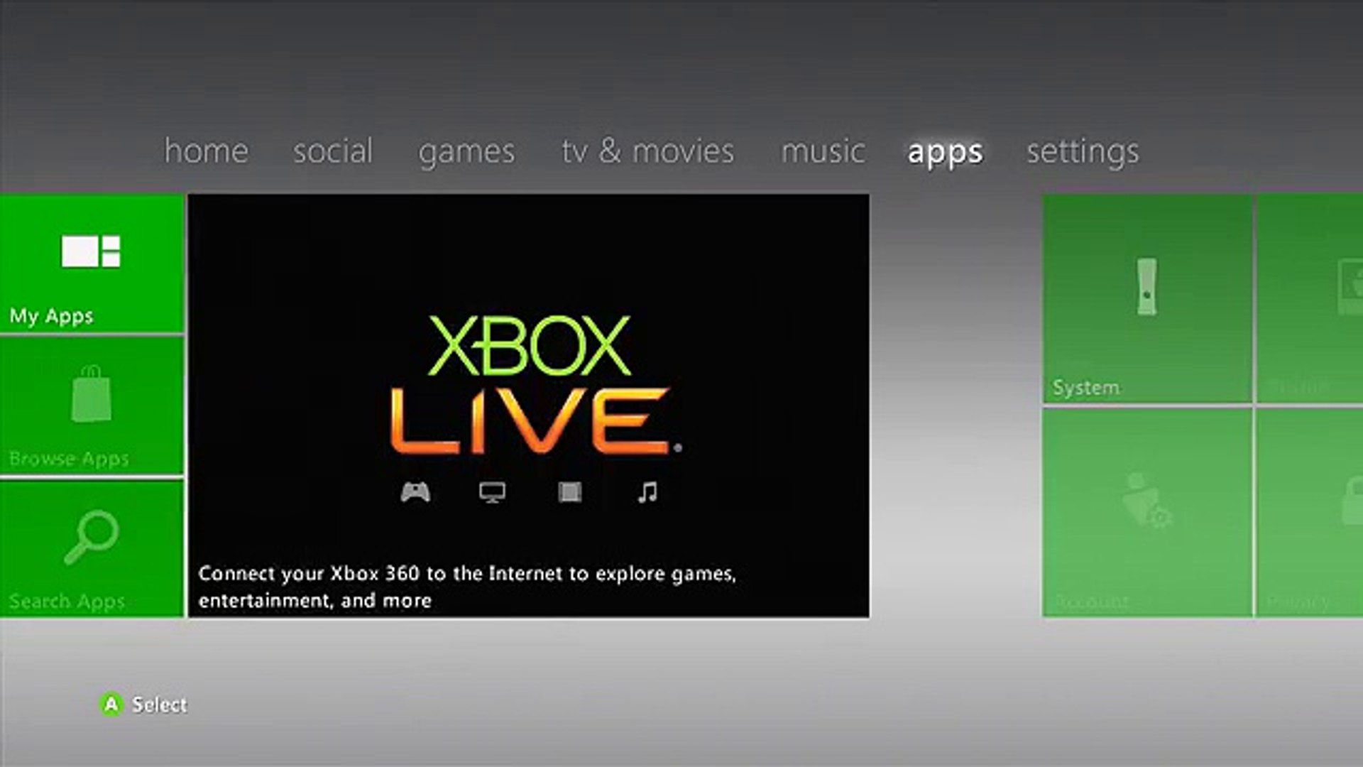 home xbox settings