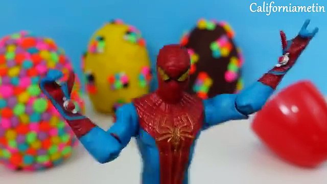 Play Doh Surprise Eggs Dippin Dots Spiderman Teletubbies Robocar Poli Disney Frozen