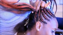 How to Make Big Cornrows Bun | Tutorial Ghana braids