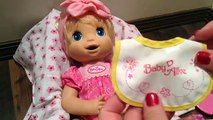 Beatrix eats Banana Baby Alive Doll Food Packet that Zoe Made