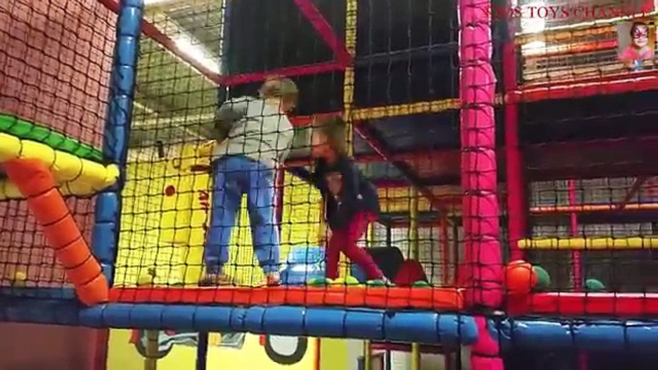 Indoor playground fun for kids. Childrens entertaining video