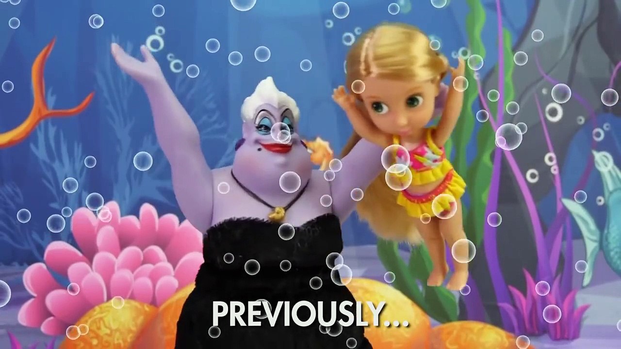 Rapunzel Saves Baby Mermaid after Ruby is Kidnapped by Ursula. DisneyToysFan