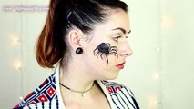 Cara Víspera de Todos los Santos maquillaje pintar realista araña 3d tutorial 2016