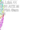 MSI Enthuastic Gaming Intel Z170A  LGA 1151 DDR4 USB 31 ATX Motherboard Z170A Gaming M5