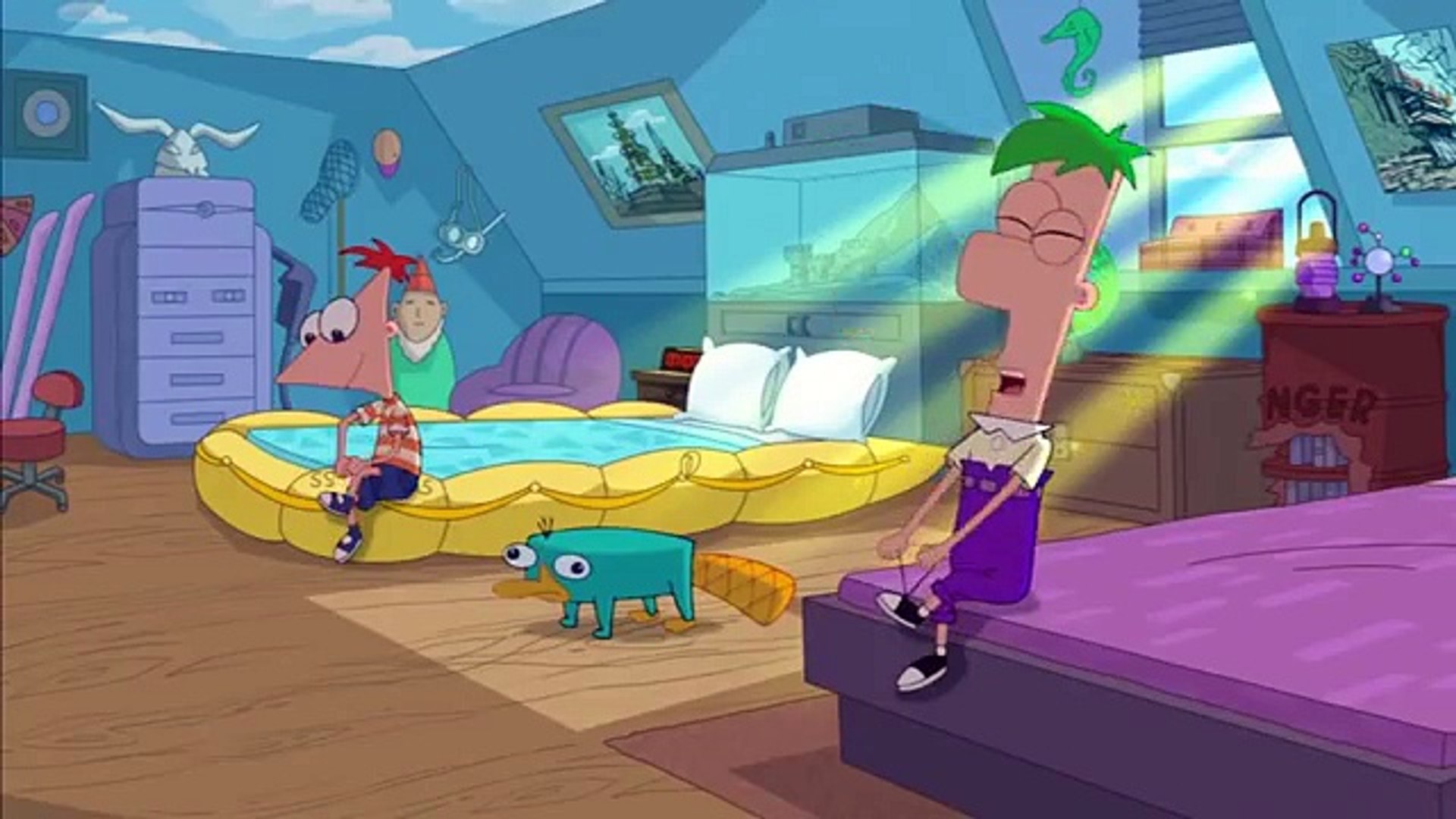 the entire phineas and ferb but every time they say perry it gets faster