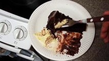 ASMR - Eating sounds # 19 chocolate cake/ice cream