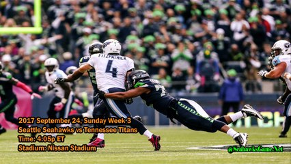 Seattle vs.Titans Sunday Night Games Schedule & Analysis