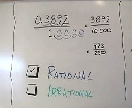 Rational and Irrational Numbers