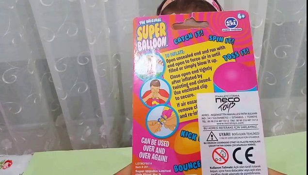 Büyük balon 3 m diye aldığımız büyük balon , eğlenceli çocuk videosu