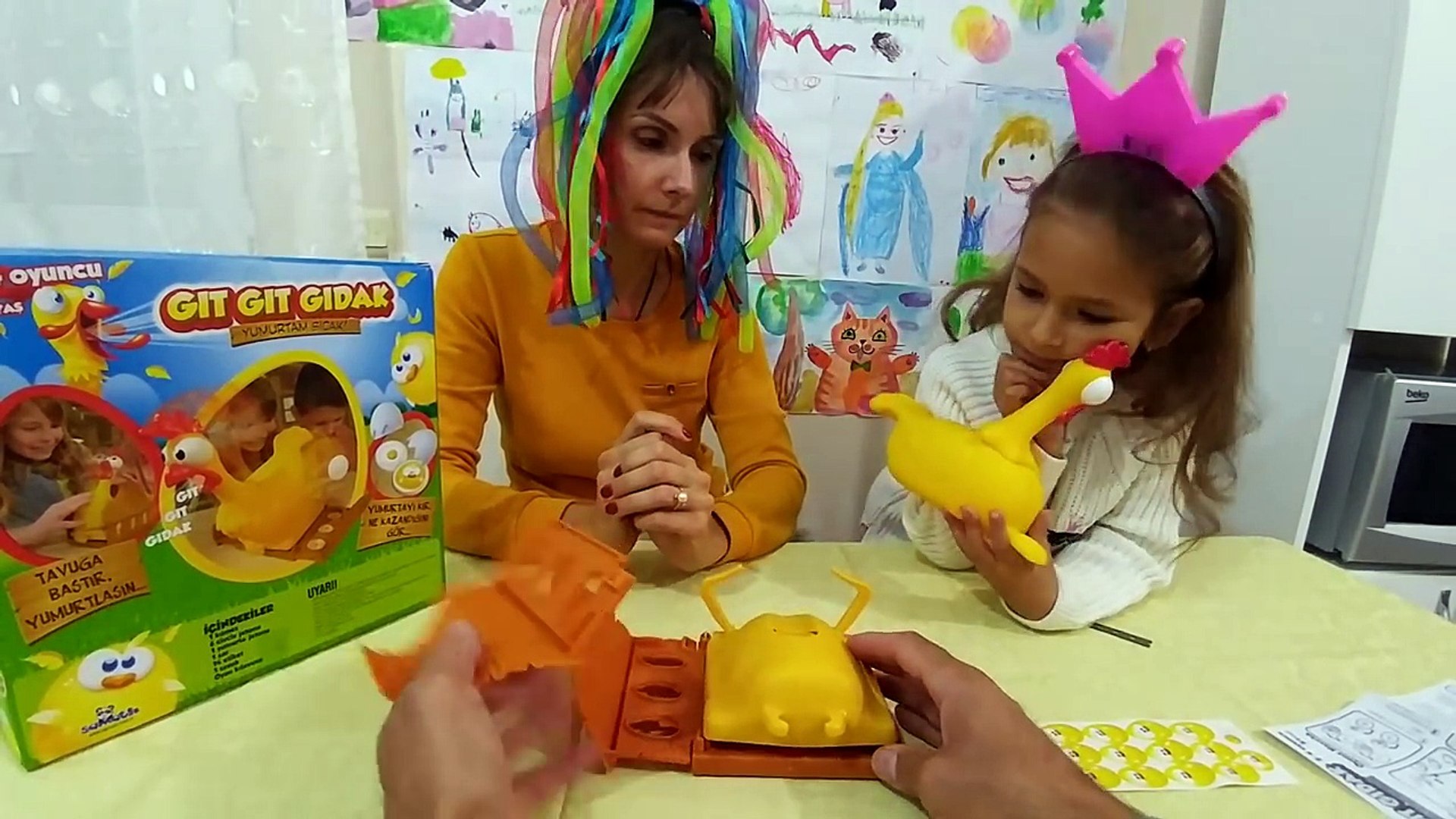 Gıt gıt gıdak tavuk oyuncak kutusu açtık, eğlenceli çocuk videosu, toys  unboxing - Dailymotion Video