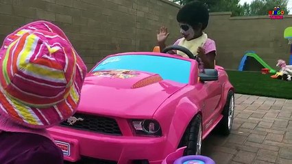 Bad Baby Joker Girls Puppy Kitty Challenge w/ Daniel Tiger Toys ! Victoria Annabelle Funny Spoof :)