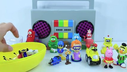 Yo Gabba Gabba! Play Doh Plex Surprise Egg Opening