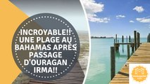 Incroyable!! Une plage au Bahamas après passage d'ouragan Irma!!