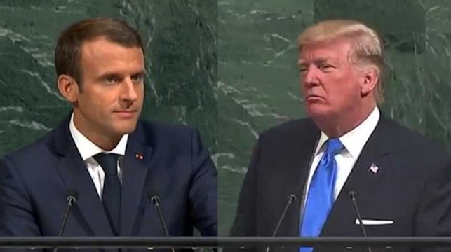 Les discours très opposés de Macron et Trump à l'ONU, entre apaisement et menaces